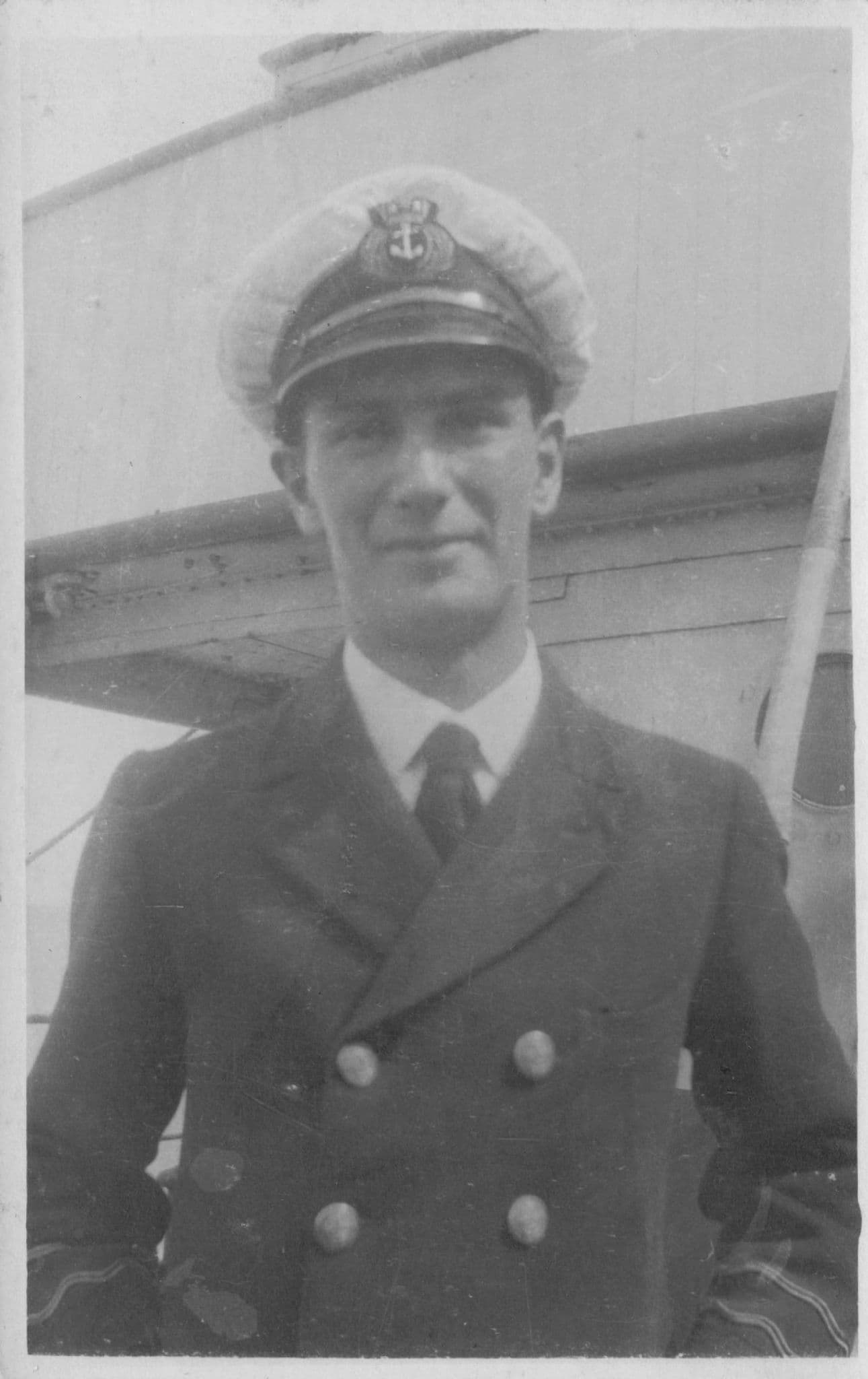 SS Ruapehu Military Ship Captain Real Photo Old Postcard