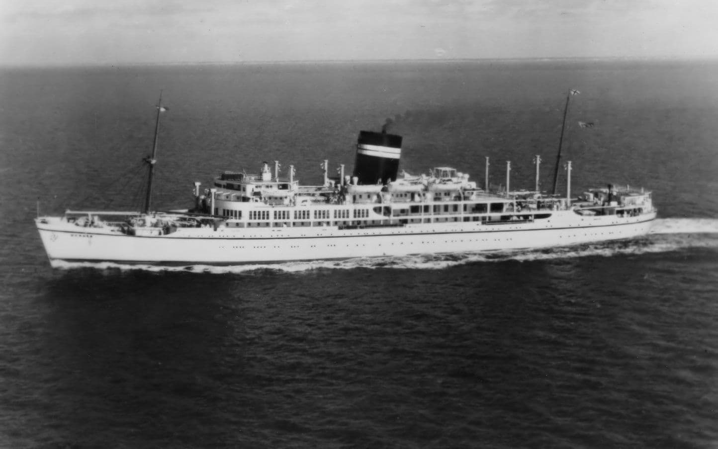 SS Uganda Ship East Africa Line Service Real Photo Postcard