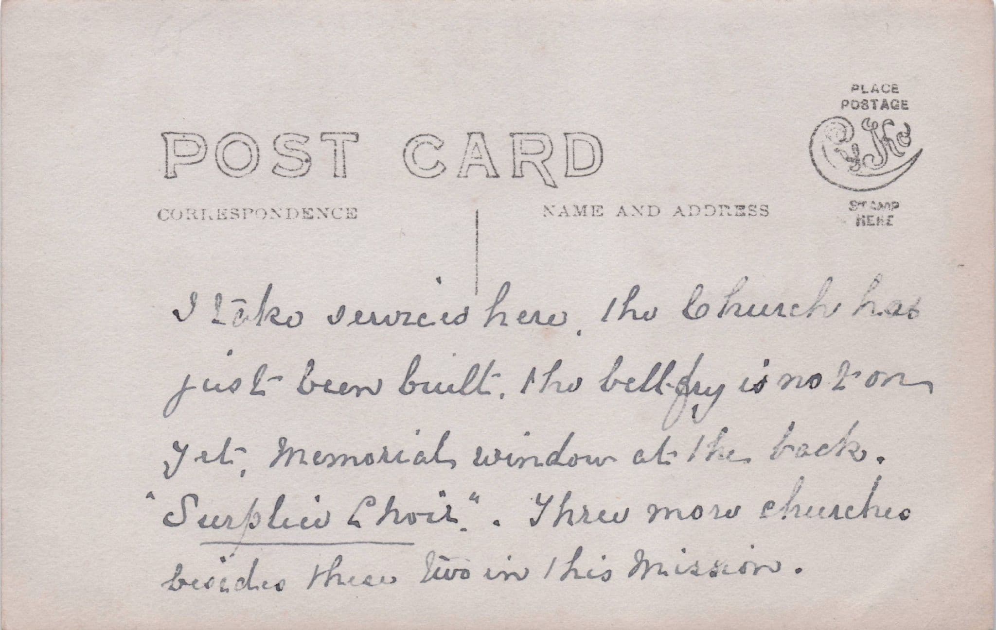 St Georges Church Apsley Toronto Canada Antique Postcard