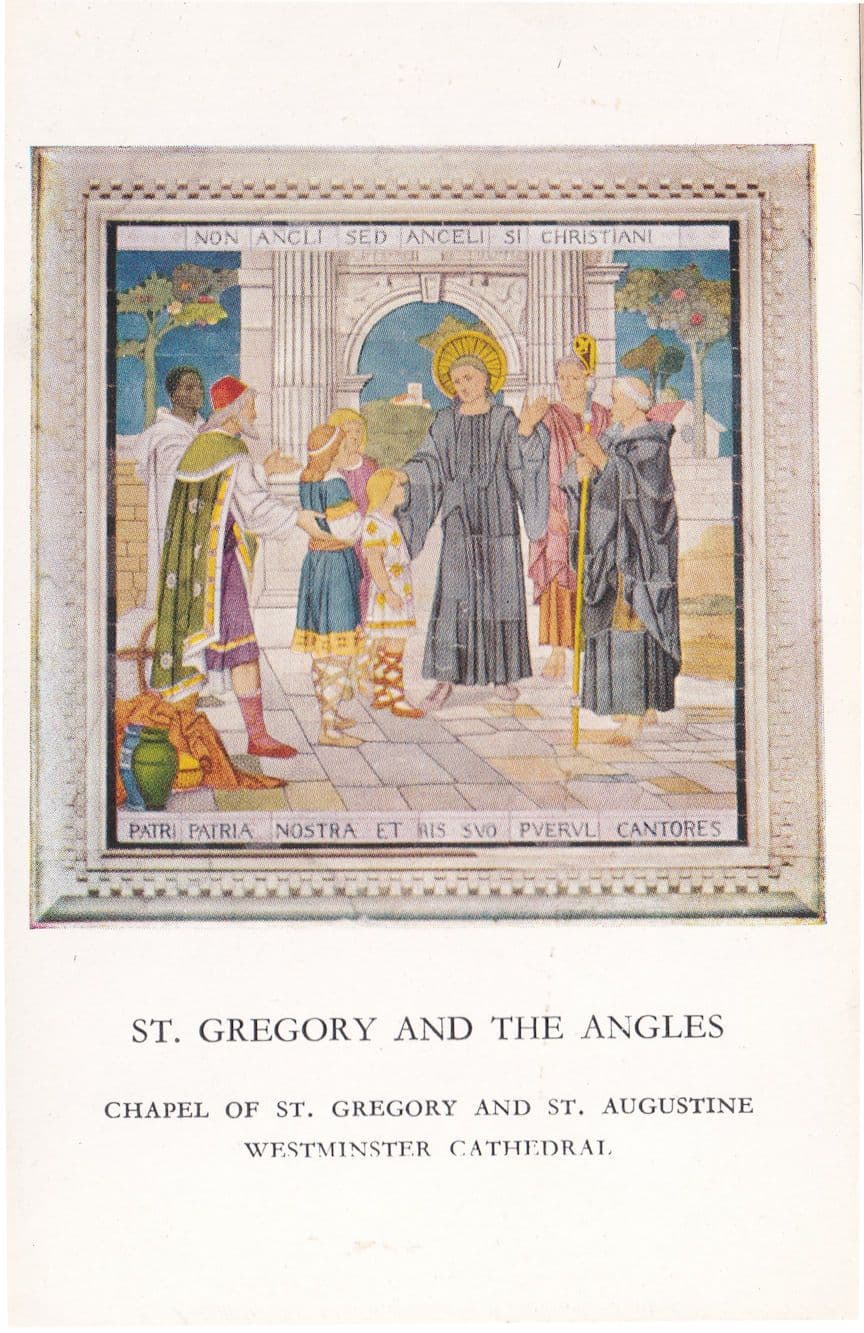 St Gregory & The Angles Westminster Cathedral Antique Postcard