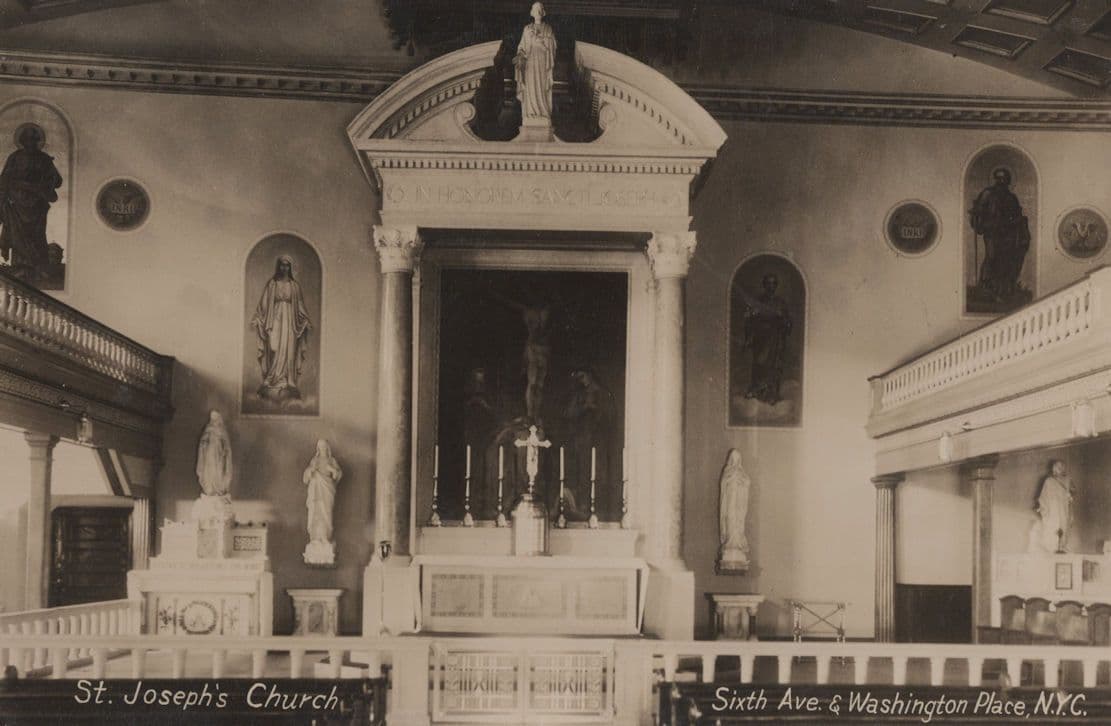 St Josephs Catholic Church Washington Interior USA Postcard