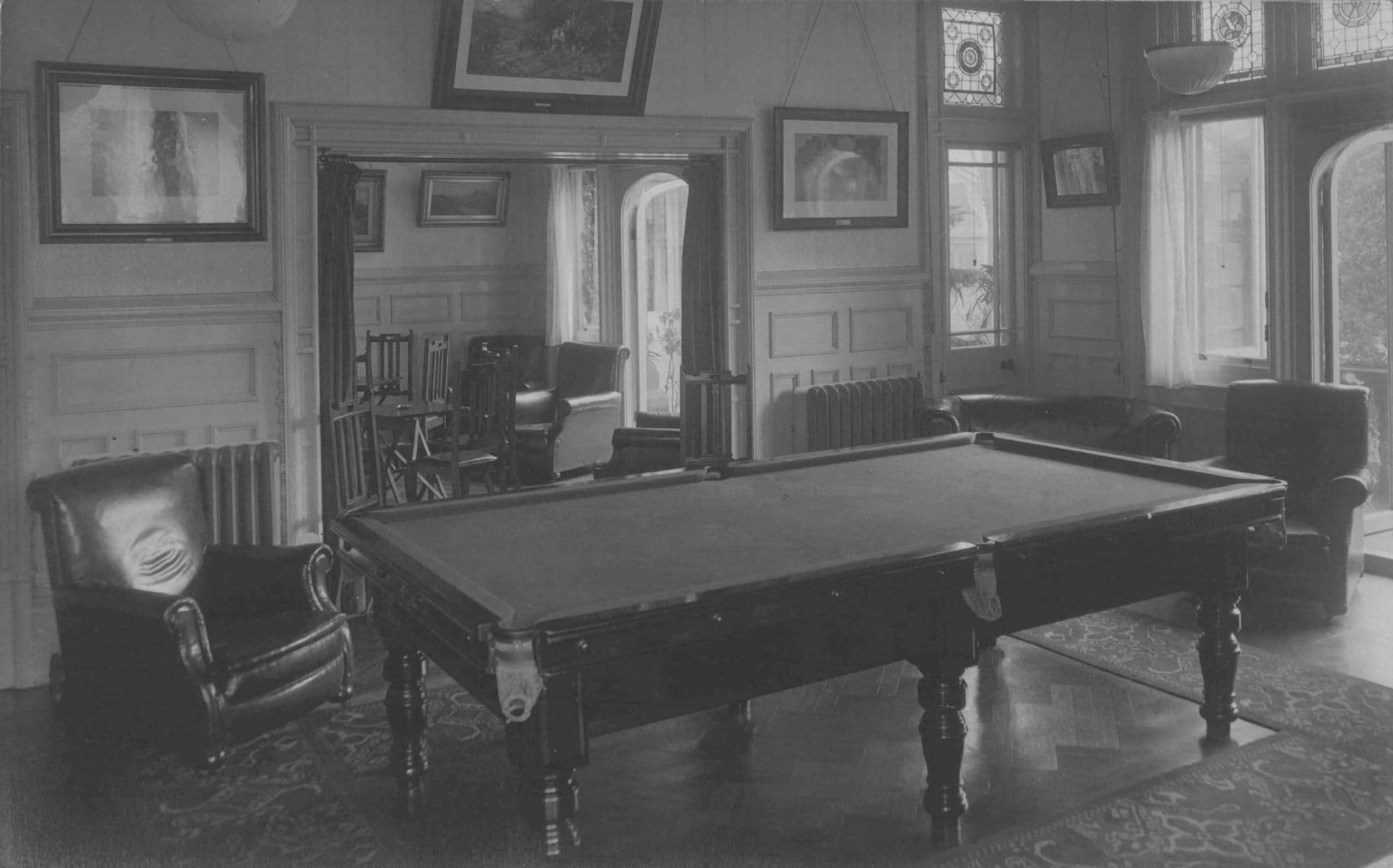 St Leonards On Sea Sussex Billiard Table Snooker Antique Postcard