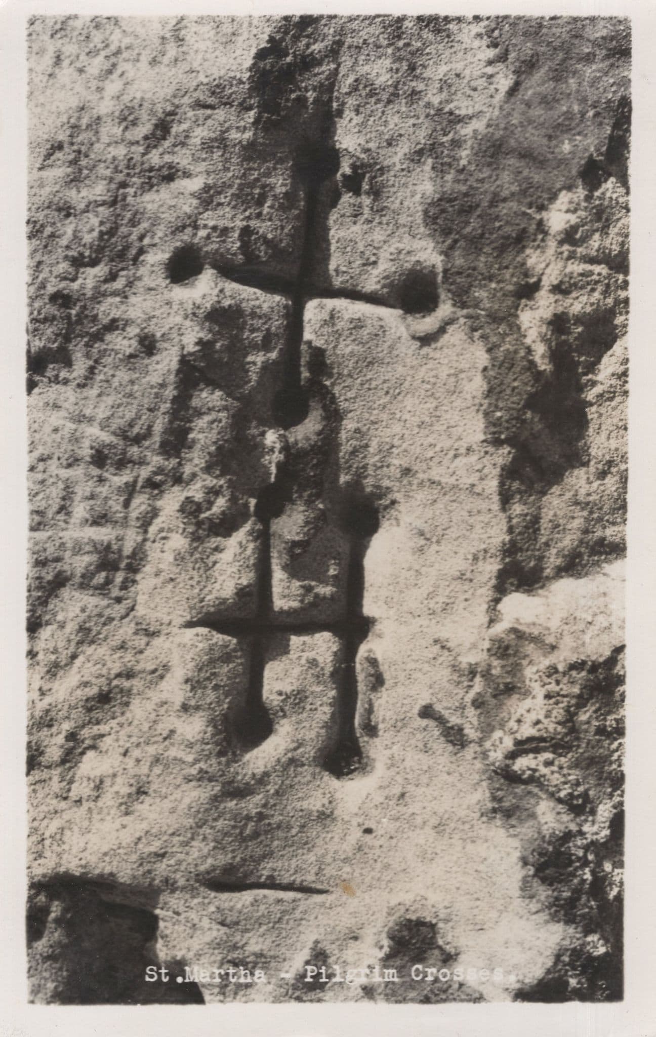 St Martha Kent Pilgrim Crosses Old Cross Real Photo Postcard