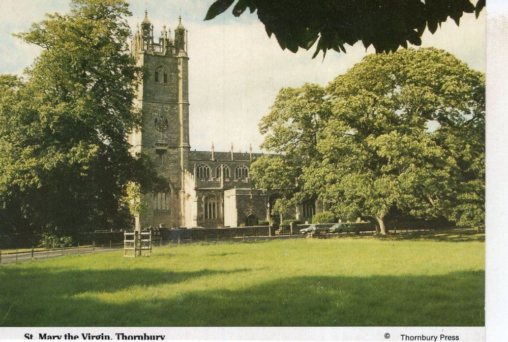 St Mary The Virgin Thornbury Church Gloucester Postcard