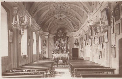 St Maurice Notre Dame Chapelle 2x Antique Postcard