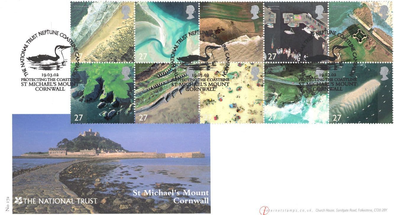 St Michaels Mount Cornwall The National Trust RARE LTD EDN OF 50 FDC