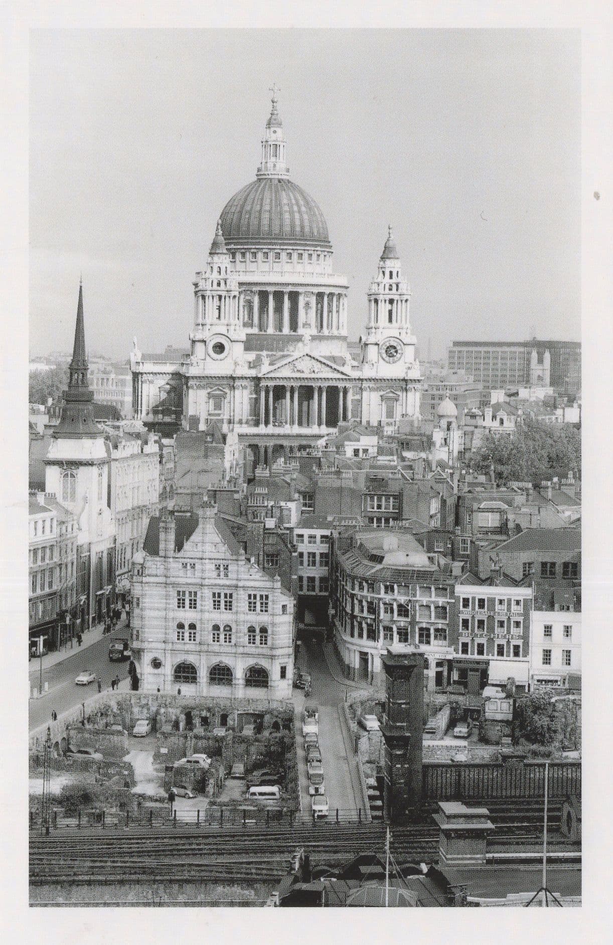 St Pauls Cathedral London 1950s Award Photo Postcard