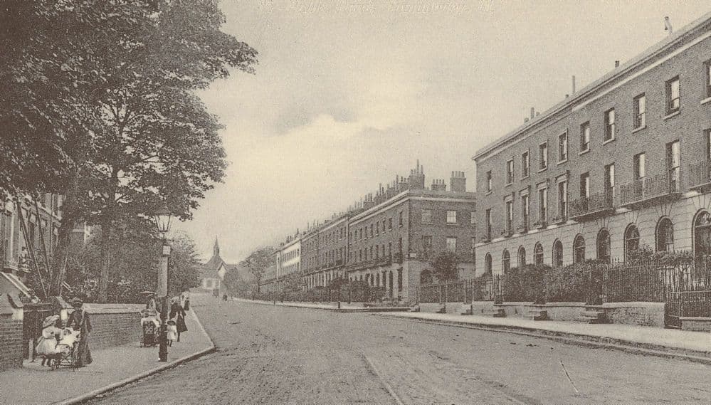 St Pauls Road Place Canonbury London Postcard