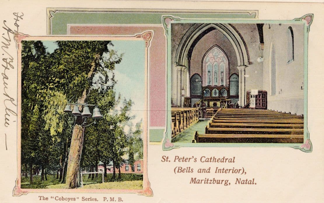 St Peters Cathedral Maritzburg Natal South Africa Old Postcard
