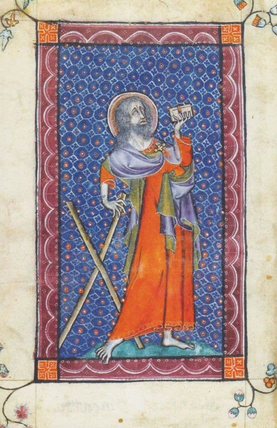 St Saint Andrew The Macclesfield Psalter East Anglia Postcard