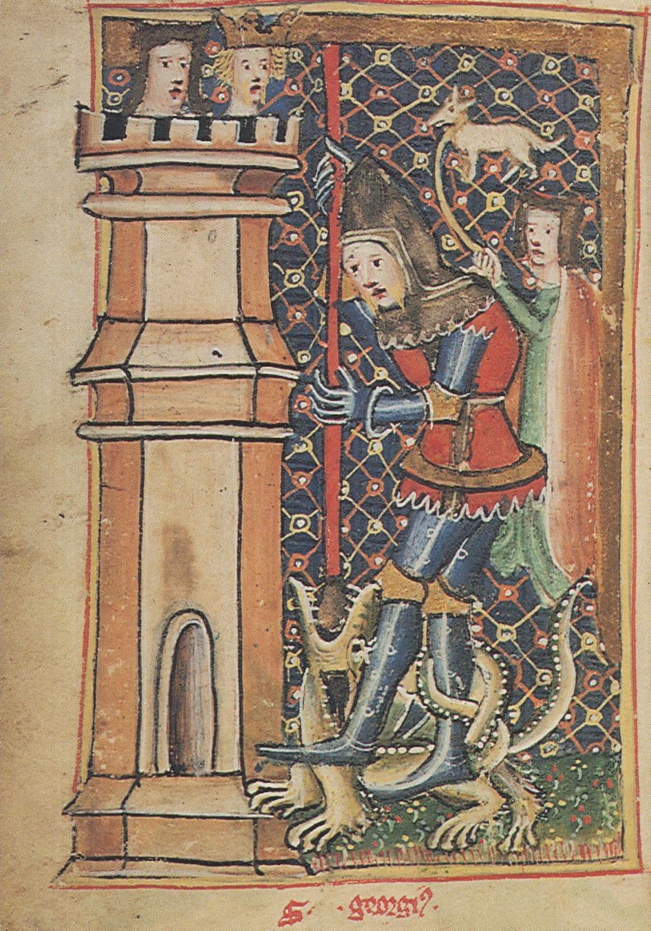 St Saint George & The Dragon York Minster Postcard