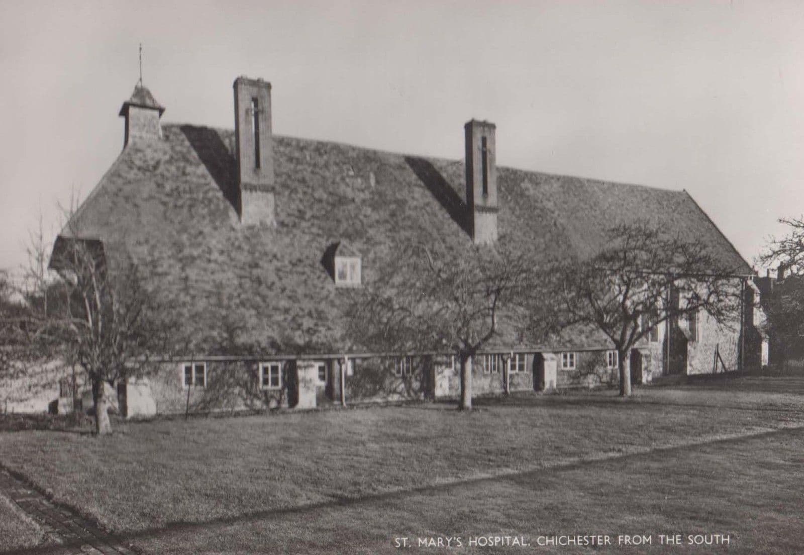 St Saint Marys Hospital From The South Side Chichester Real Photo Postcard
