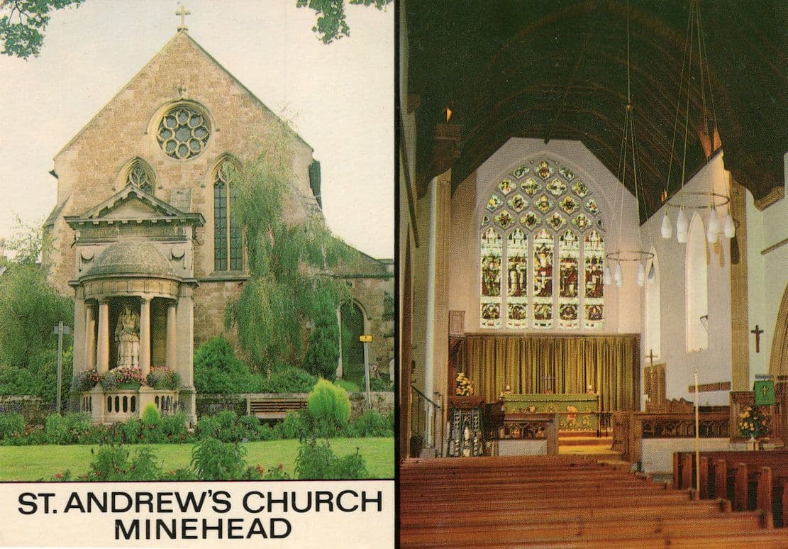 St. Andrew's Church Old Cleeve Minehead Postcard