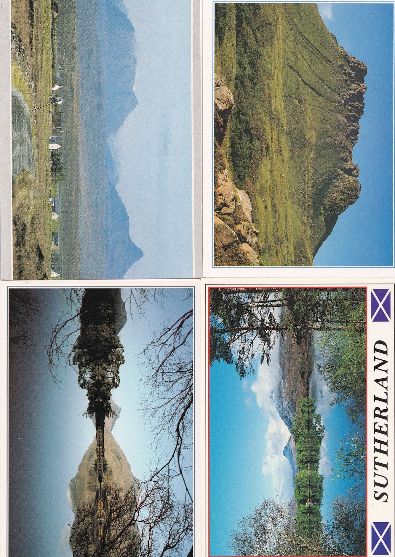 Stac Pollaidh 4x Rare Sutherland Scottish Postcard s