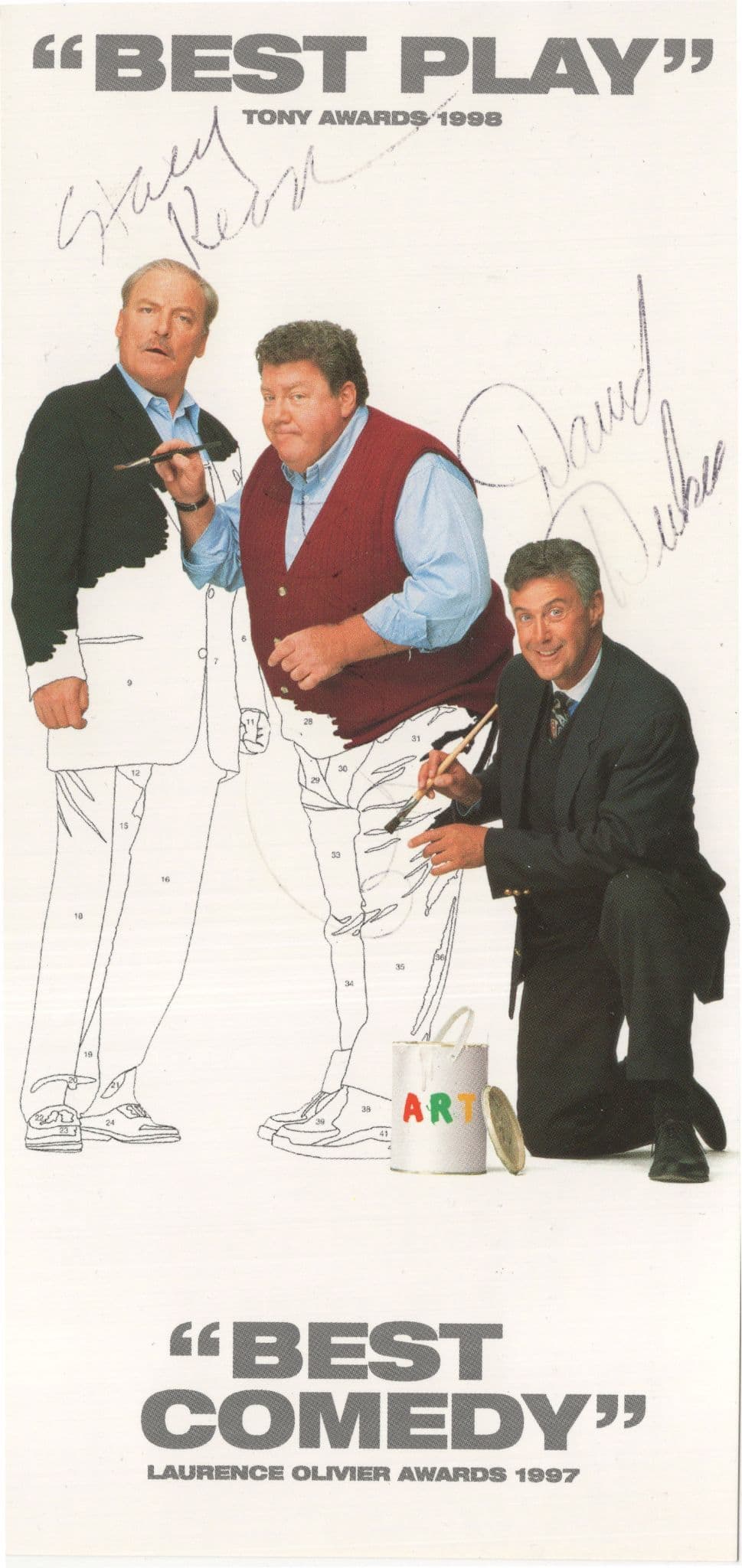 Stacey Keach Prison Break David Dukes Multi Hand Signed Theatre Flyer
