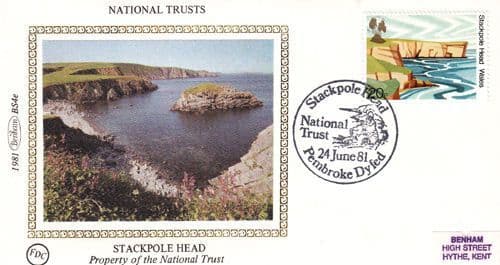 Stackpole Head National Trust Benham First Day Cover
