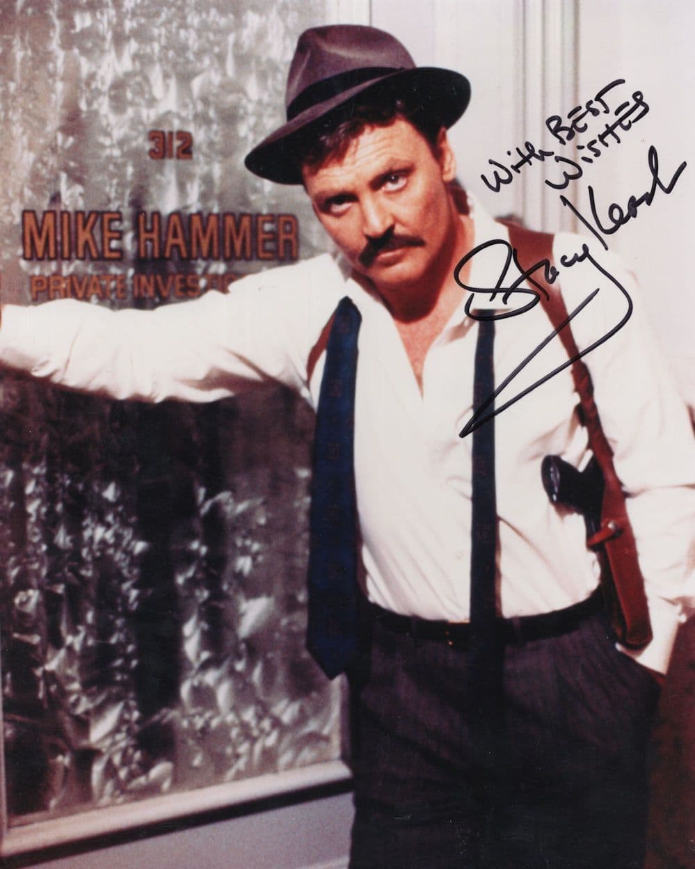 Stacy Keach as Mike Hammer 10x8 Hand Signed Photo