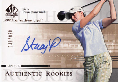 Stacy Prammanasudh Authentic Rookies 2005 Golf Hand Signed Card