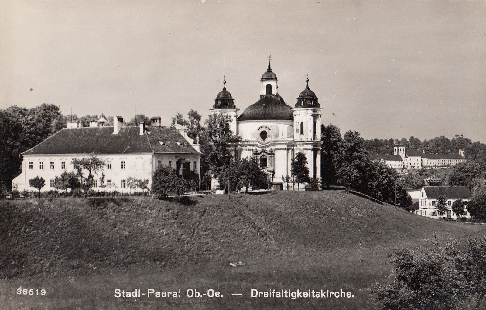 Stadl Paura Dreifaltigkeitskirche Austria Real Photo Postcard
