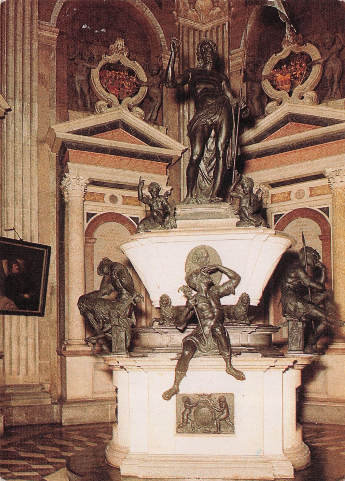 Stadthagen Mausoleum Demon Warrior Statues Germany FDC Postcard