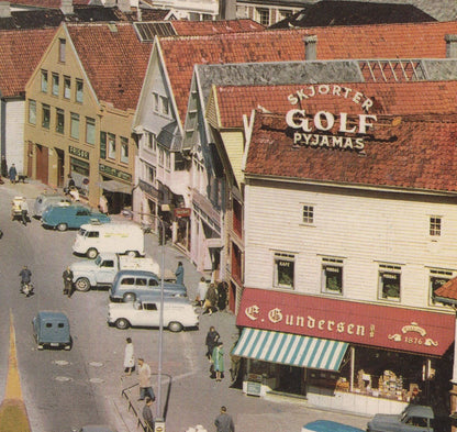 Stadvanger Norway Golf Pyjamas Shop Postcard