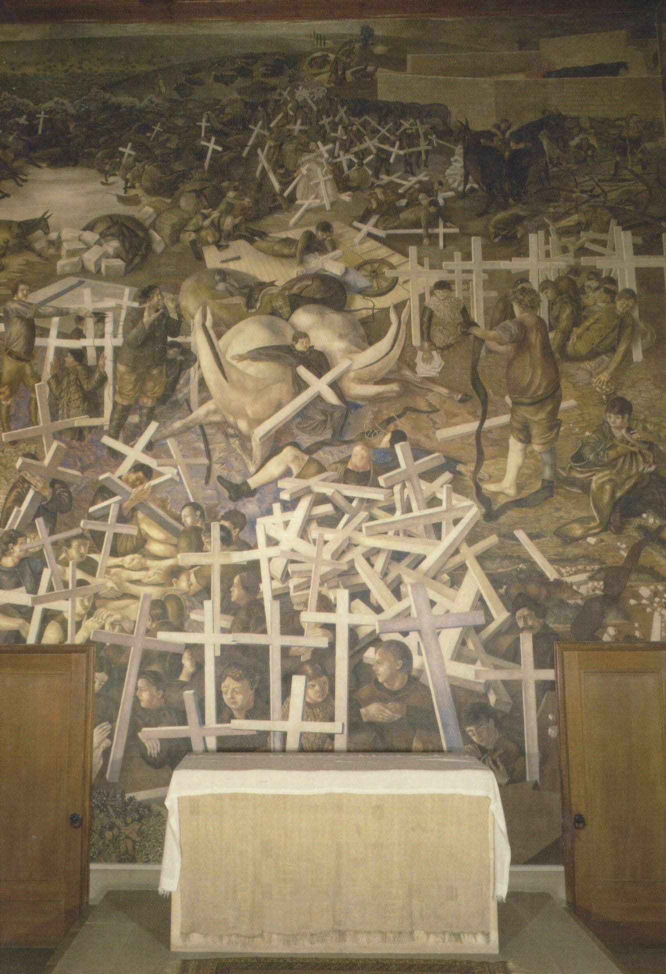 Stanley Spencer The Resurrection Of The Soldiers Hampshire Painting Postcard