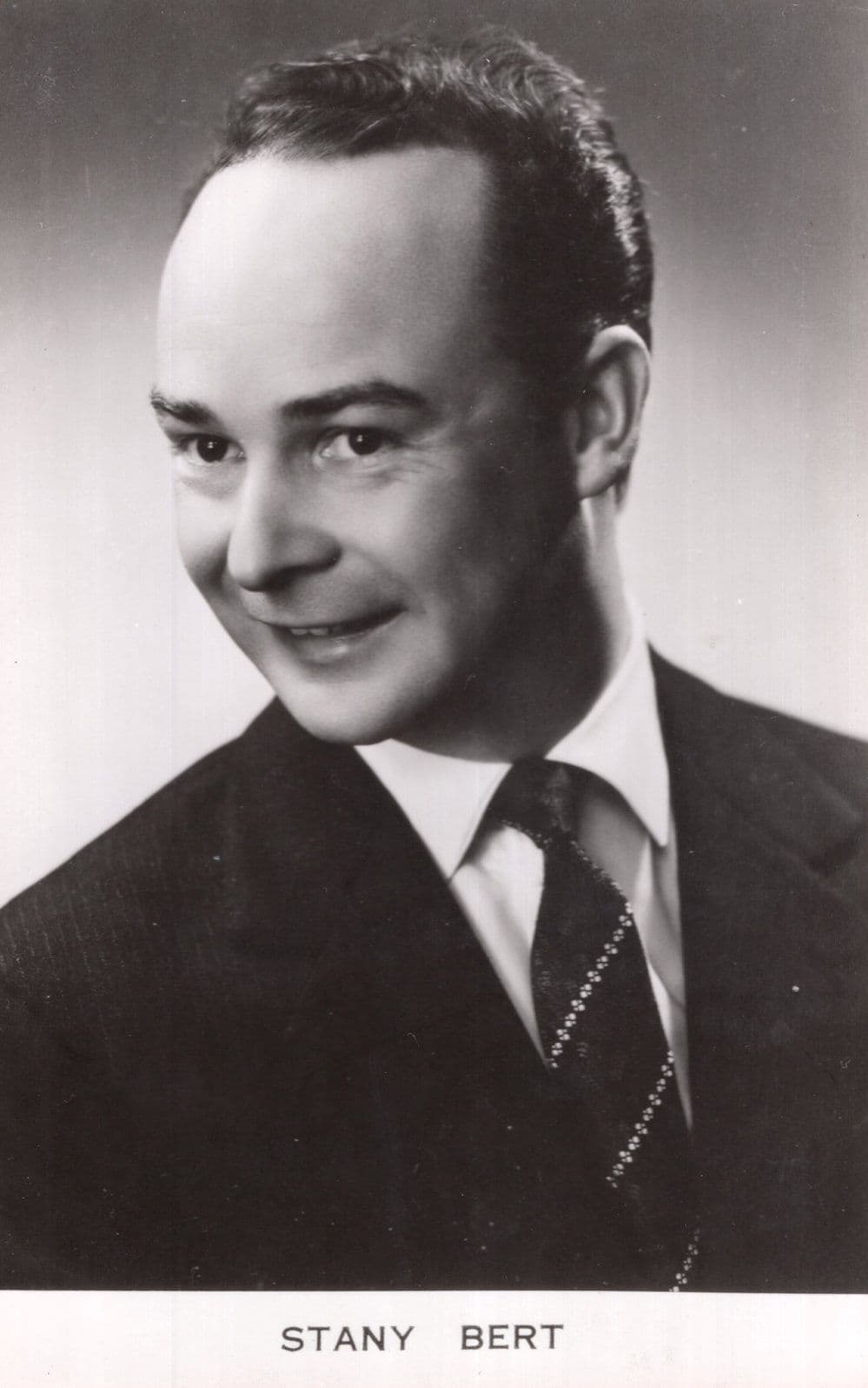 Stany Bert Belgium Tenor Real Photo Plain Back Postcard