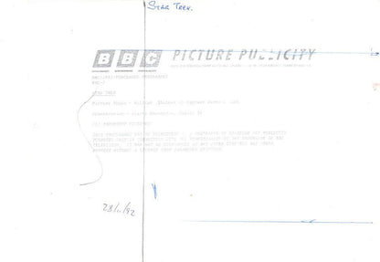 Star Trek The BBC Picture Show 8x6 Captain Kirk Press Photo
