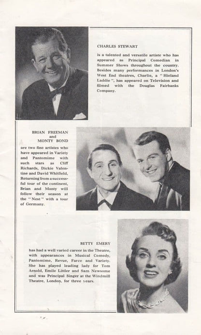 Starlight Rendezvous Lowestoft 1950s Musical Suffolk Show Theatre Programme