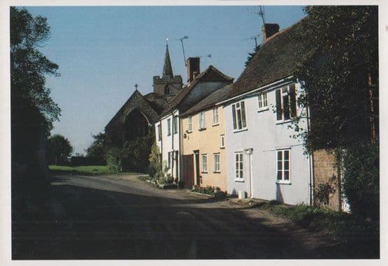 Stebbing Church End Cottages Postcard