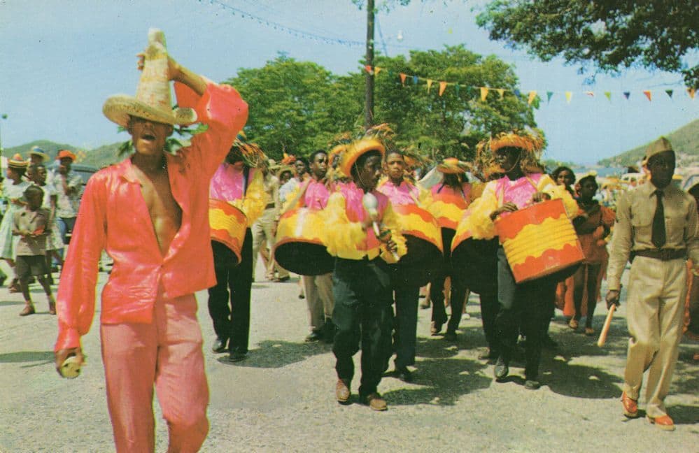 Steel Band at Carnival Time St Thomas Virgin Islands Postcard