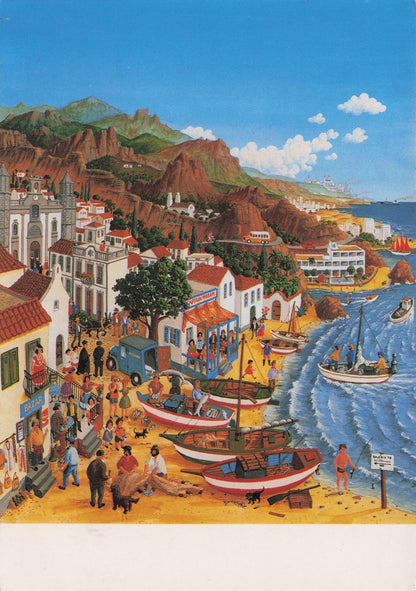 Steinfeld German Advertising Playa Cura Reisen Apartments Postcard