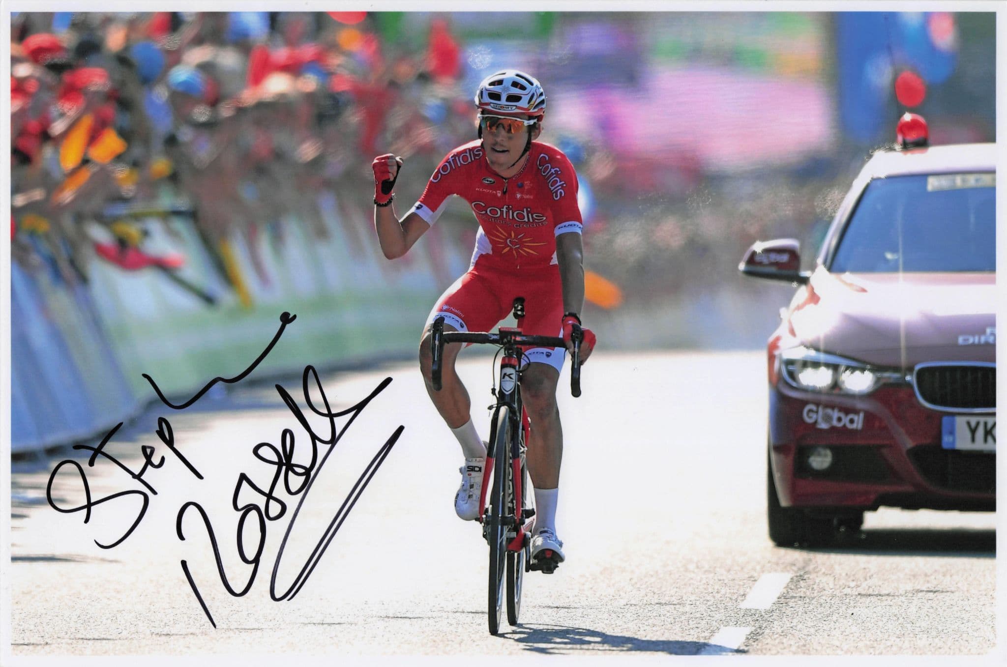 Stephane Rossetto France Cycling 2018 Tour De Yorkshire 12x8 Hand Signed Photo