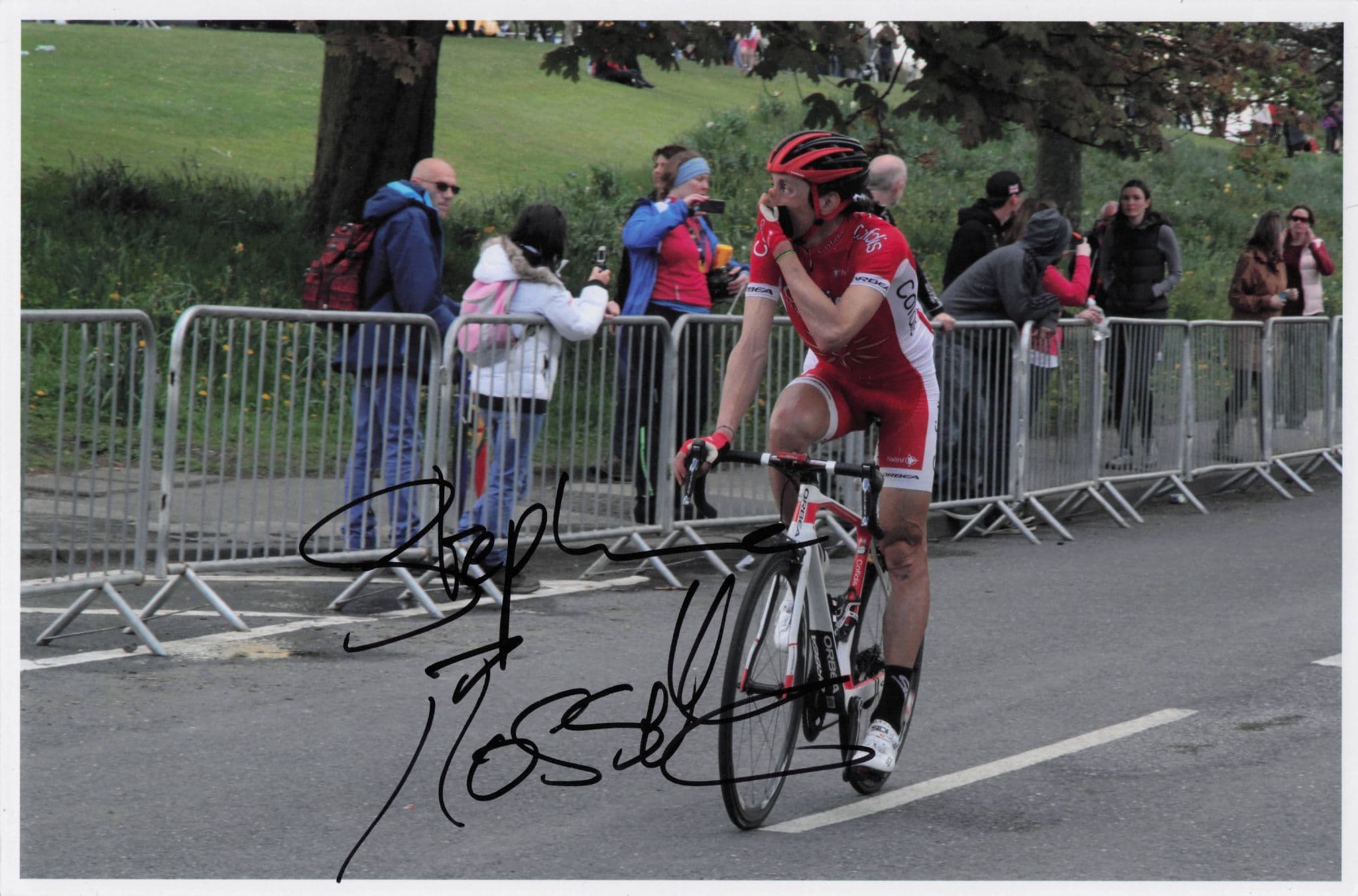 Stephane Rossetto French Cycling 2015 Tour De Yorkshire 12x8 Hand Signed Photo