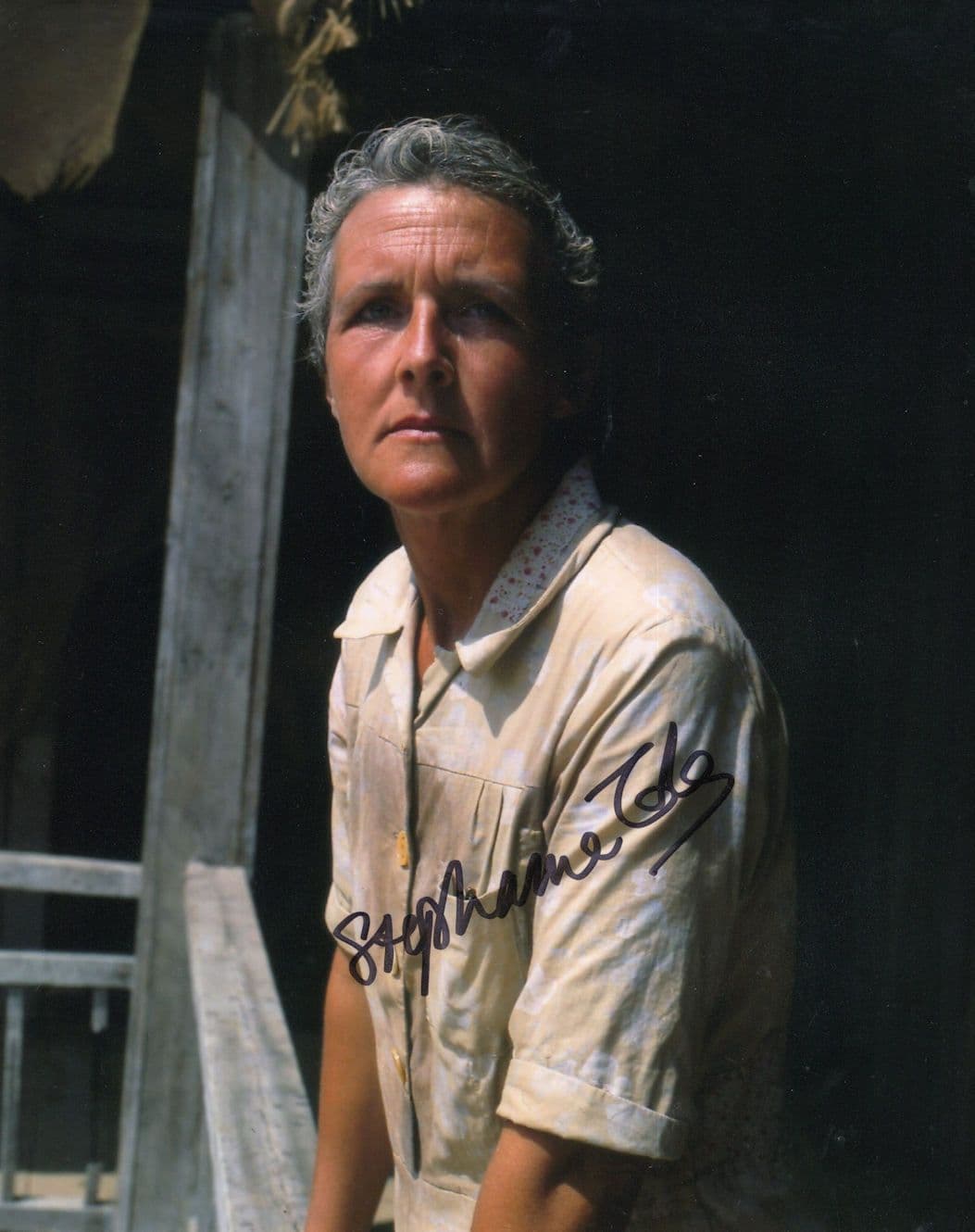 Stephanie Cole as  Dr Beatrice Mason Tenko 10x8 Hand Signed Photo