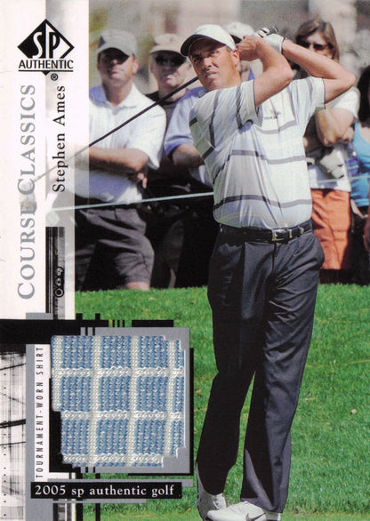 Stephen Ames Course Classics 2005 Golf SP Upper Deck Worn Shirt Card