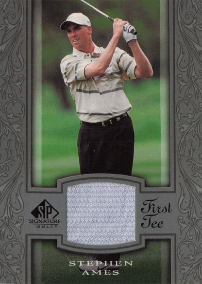 Stephen Ames First Tee SP 2005 Golf Upper Deck Relic Shirt Card
