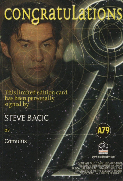 Steve Bacic Stargate SG-1 Autograph Hand Signed Photo Card