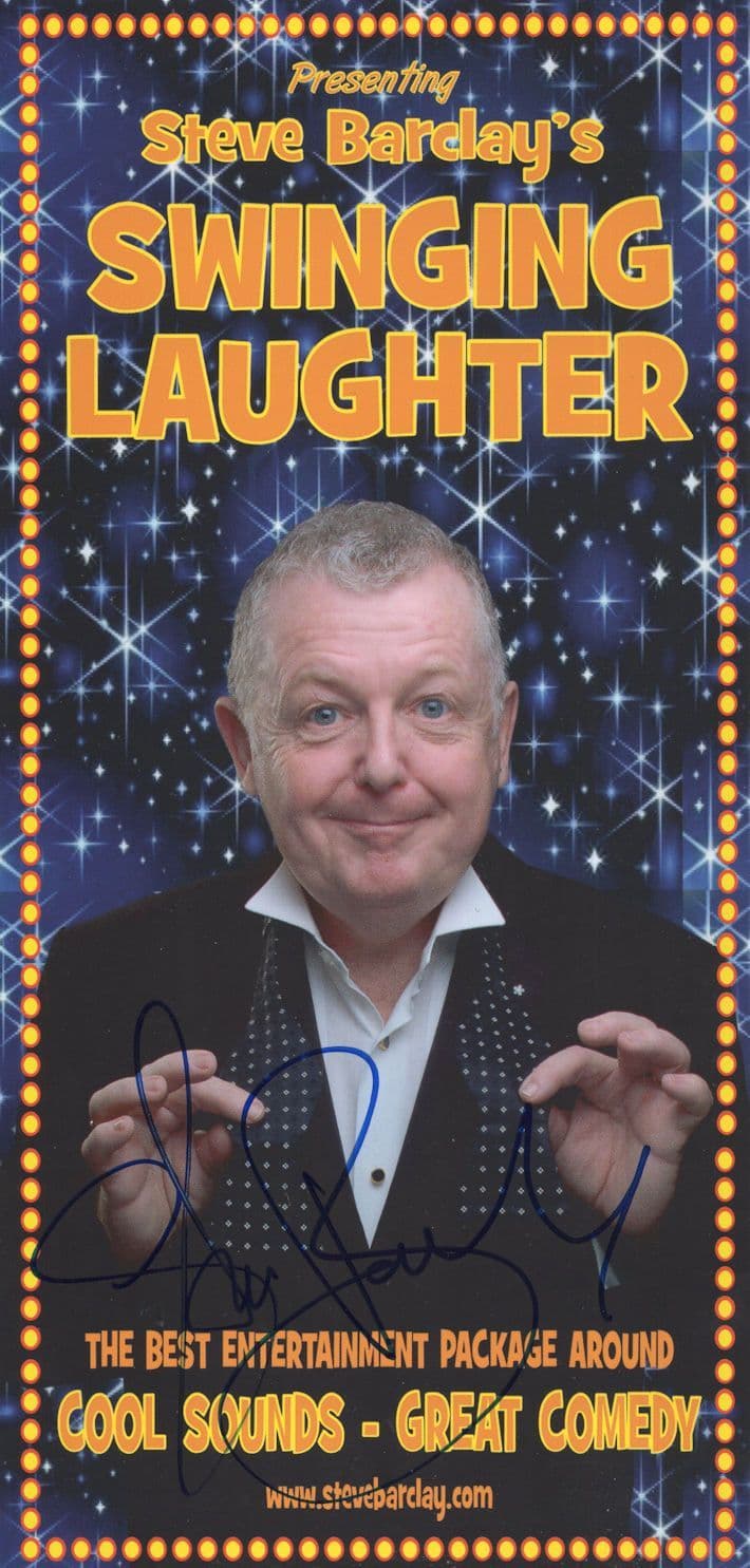 Steve Barclay Cabaret LGBT Dame Comedian Hand Signed Theatre Flyer