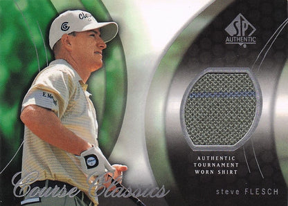 Steve Flesch Course Classics 2004 Authentic Tournament Upper Deck Golf Shirt Card