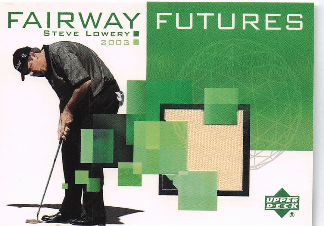 Steve Lowery Fairway Futures Fabric 2003 Real Golf Shirt Trade Card