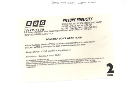 Steve Martin Rachel Ward Dead Men Don't Wear Plaid BBC TV Press Photo