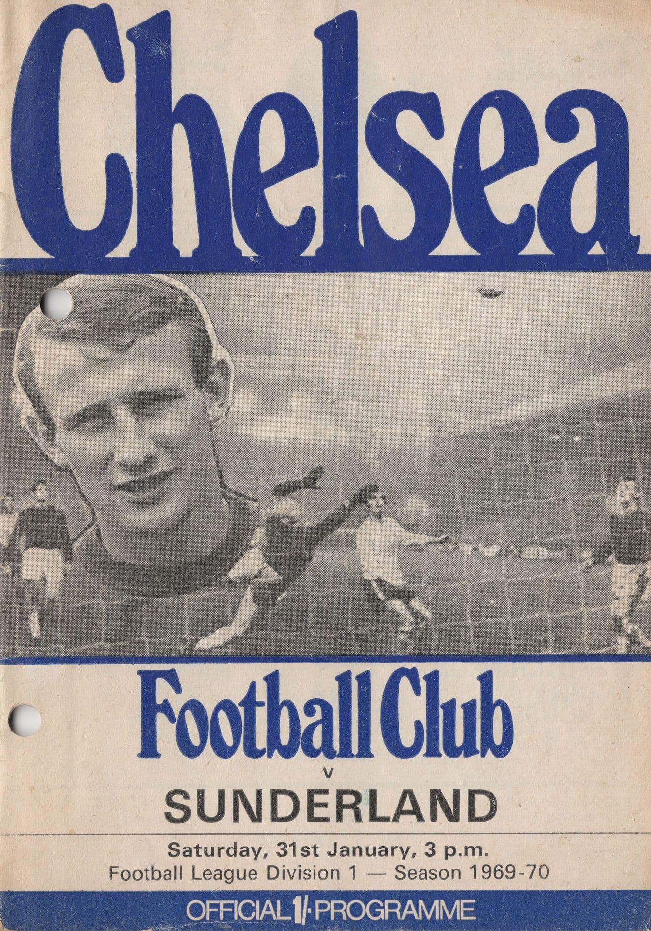 Stewart Houston Chelsea Football Club Hand Signed 1969 Programme