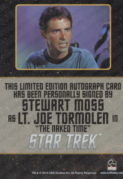 Stewart Moss Star Trek The Original Series Signed Autograph Card