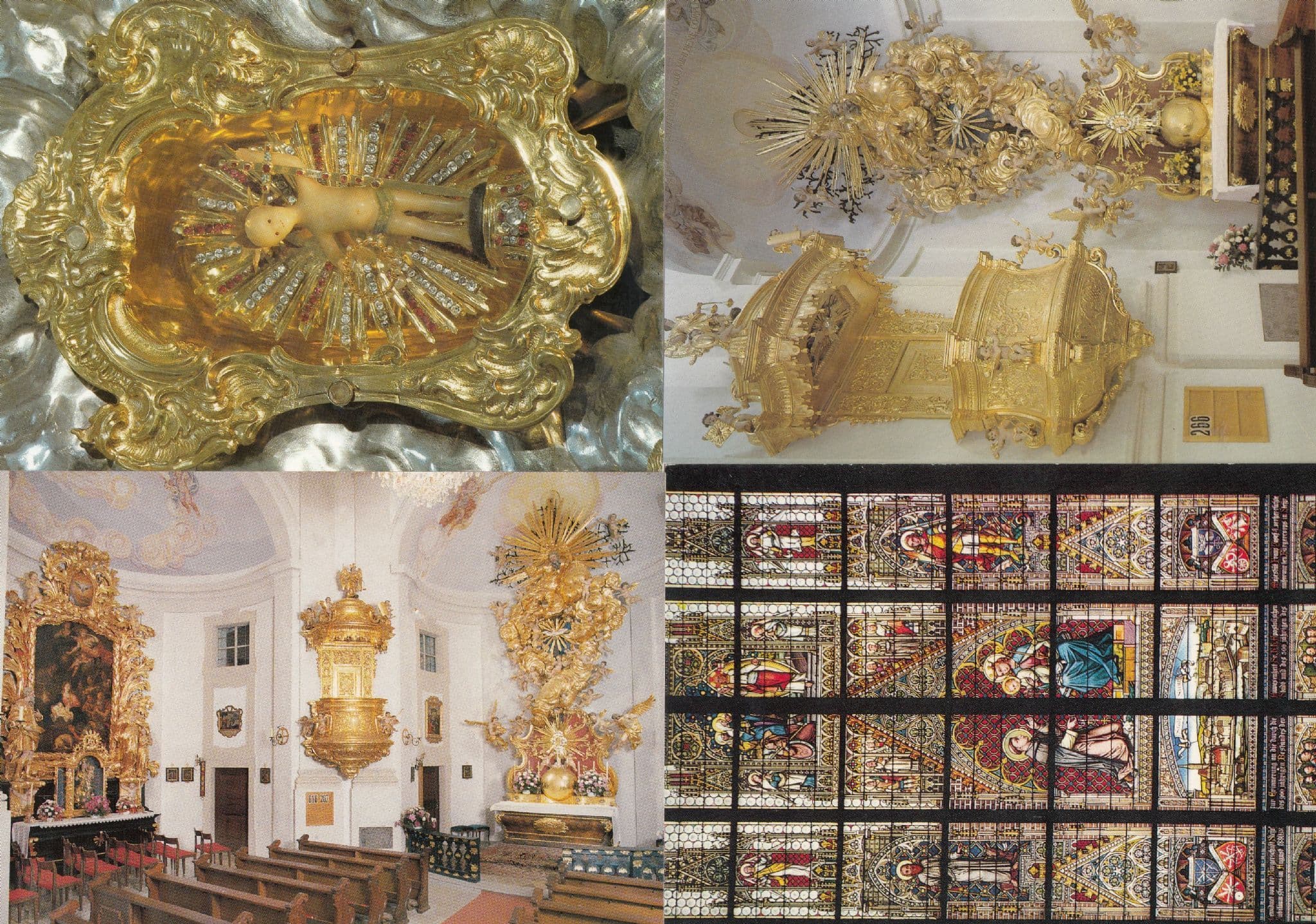 Steyr Churc Architecture Magnificent Interiors 4x Austria Postcard s