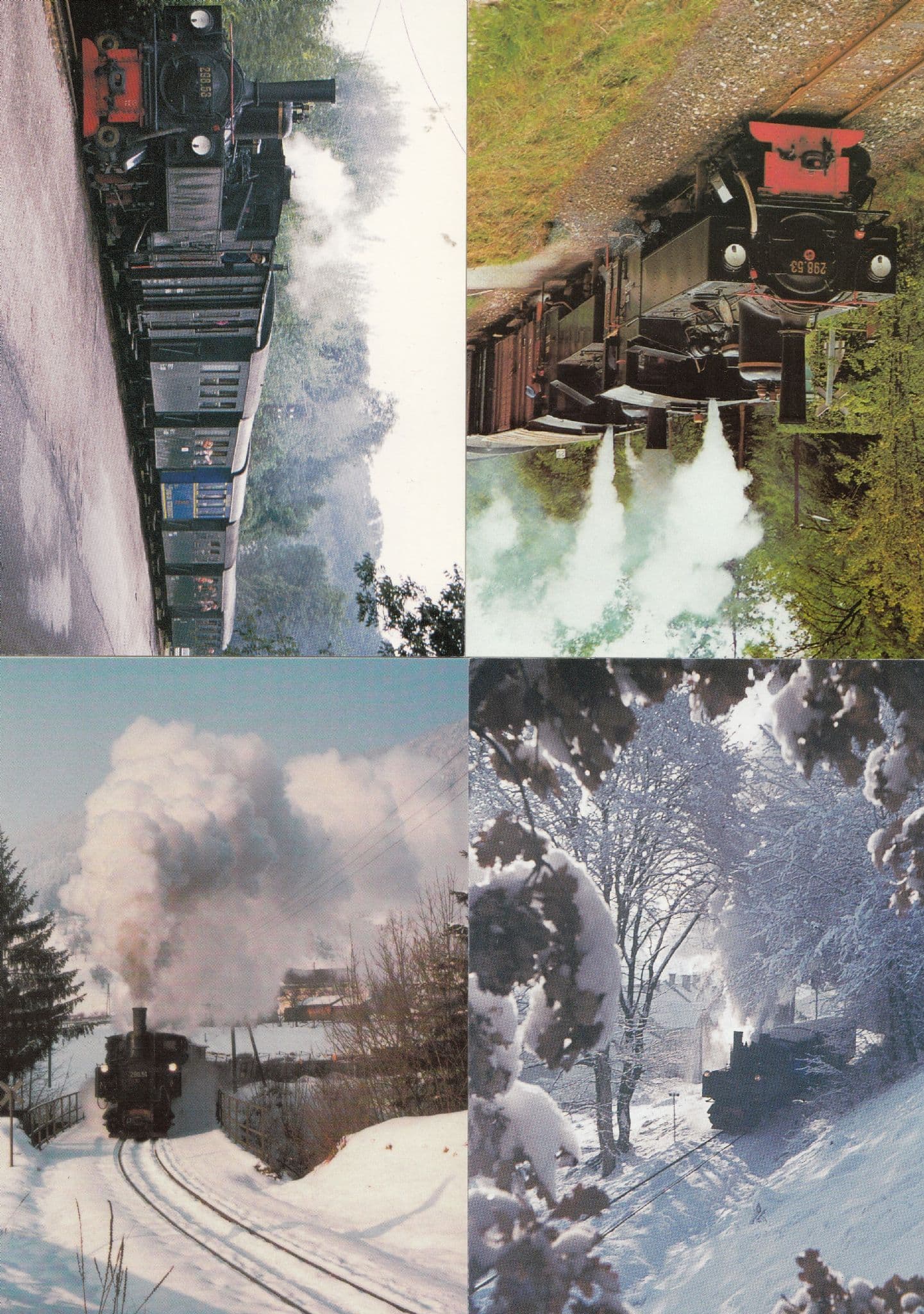 Steyr Museum Austria 4x Train Postcard s