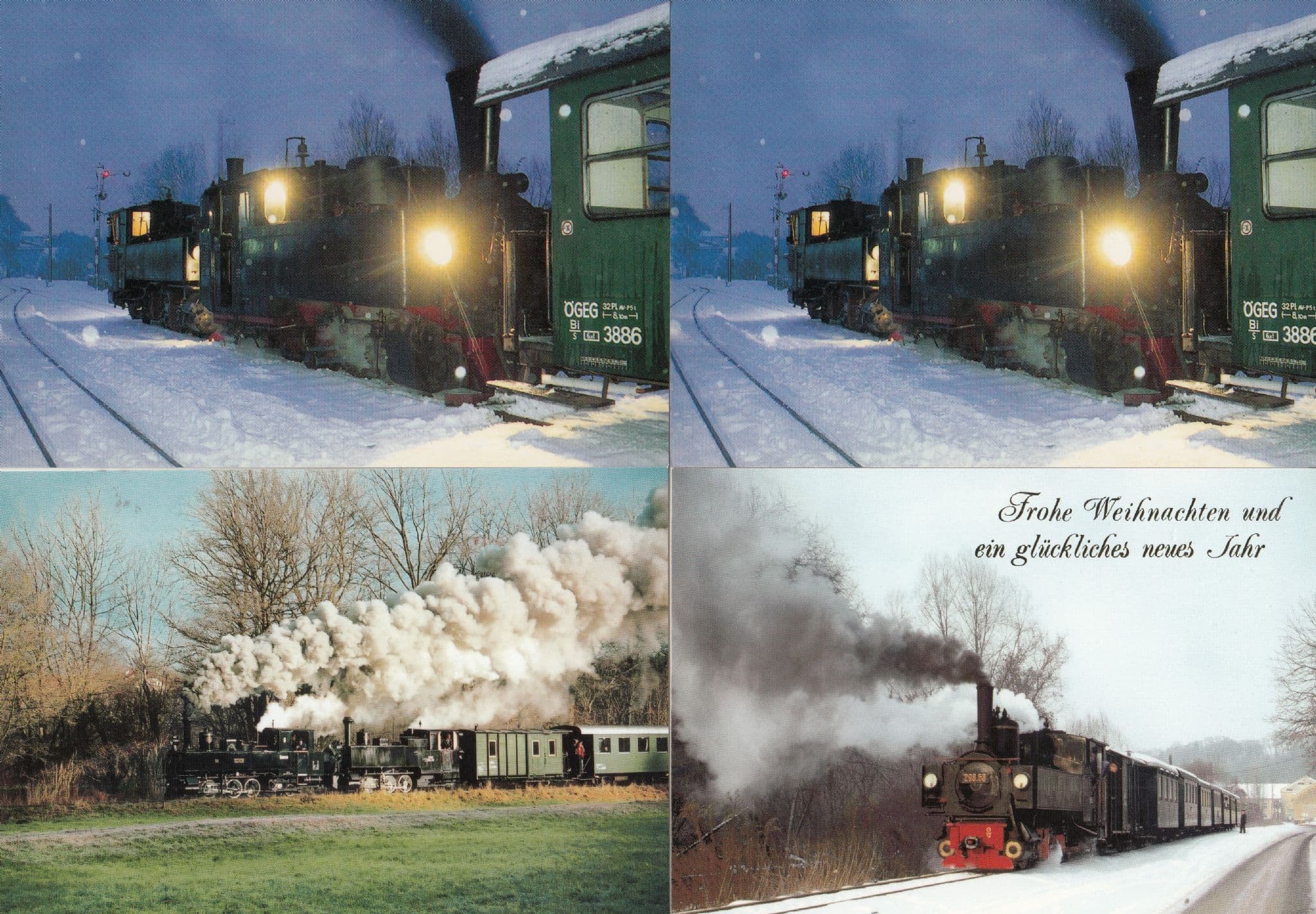 Steyr Tirol 8x Austria Trains Postcard s