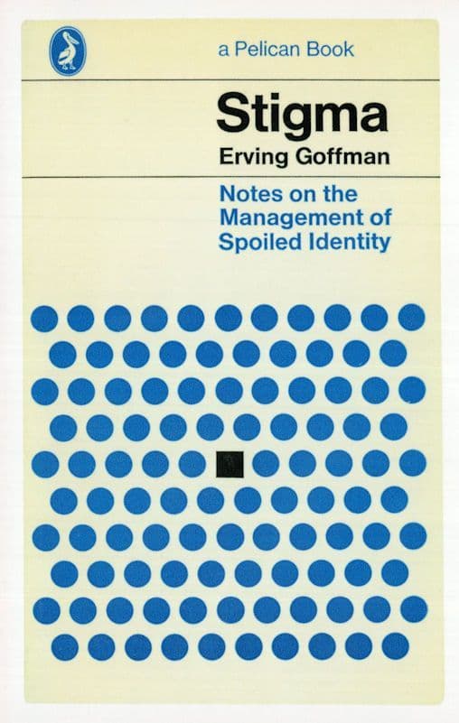 Stigma Erving Goffman 1968 Spoiled Identity Management Book Postcard