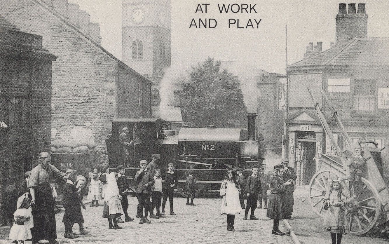 Stockport Lancs Waterworks Puffer for Kinder Reservoir Postcard