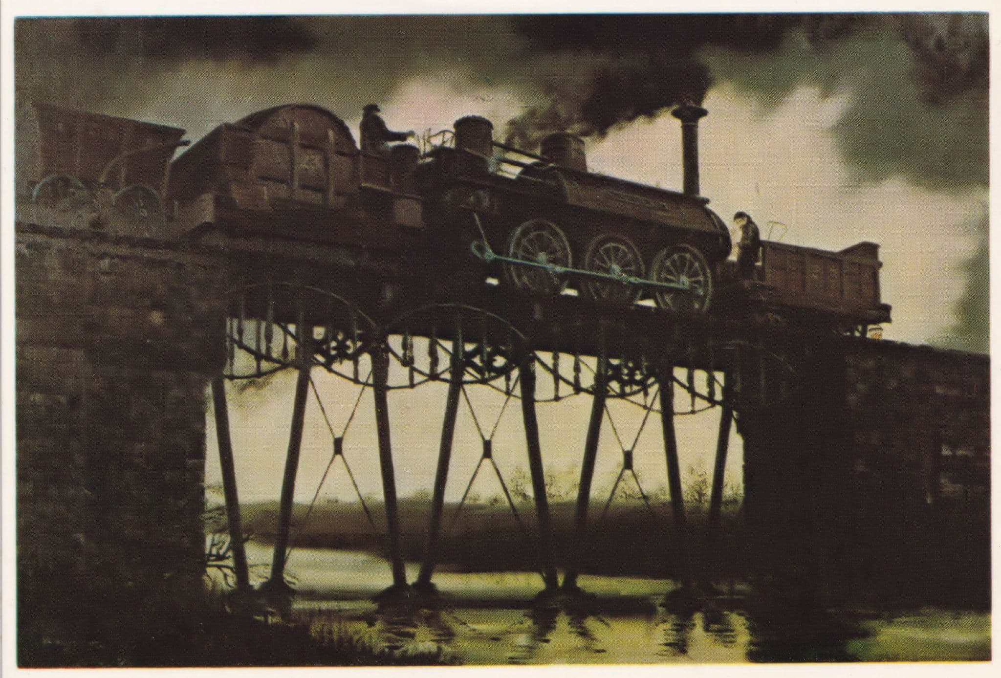 Stockton & Railway Engine 23 Wilberforce Train Painting Postcard